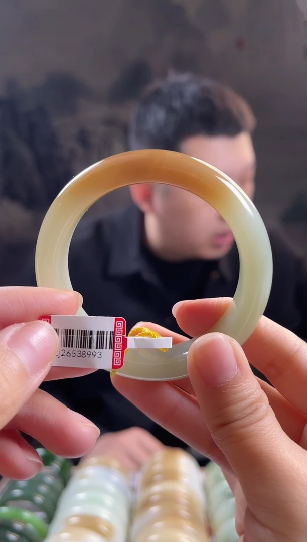 未镶嵌手镯和田玉54圈口8993