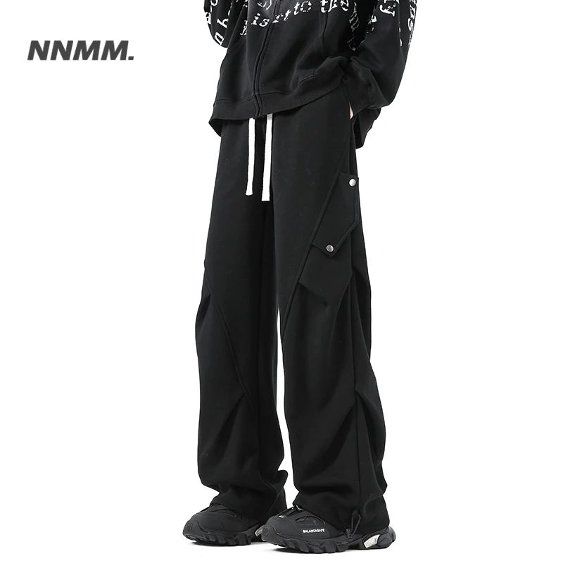 潮牌新款美式高街工装伞兵裤2025男女休闲裤拖地高级感直筒裤男生