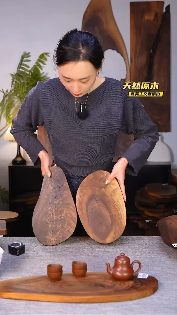 木北美黑胡桃原木.干裂疤结不属于商品质量问题完美主义者慎拍