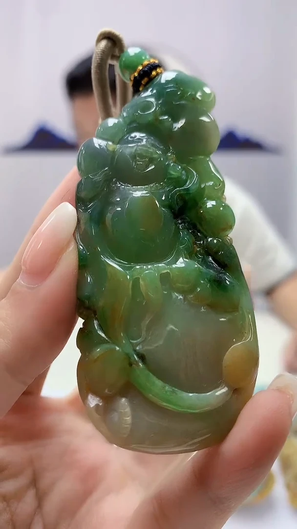 定制翡翠未镶嵌4917ms-毛货挂件76