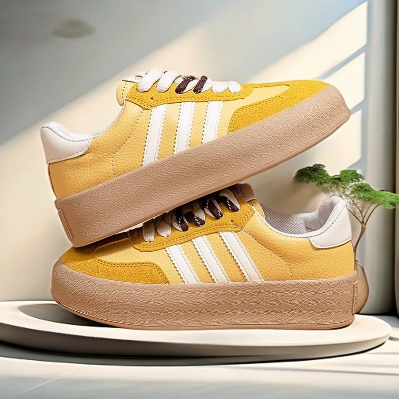 苏苏严选小白鞋女2025夏季新款厚底小个子百搭德训鞋透气休闲板鞋