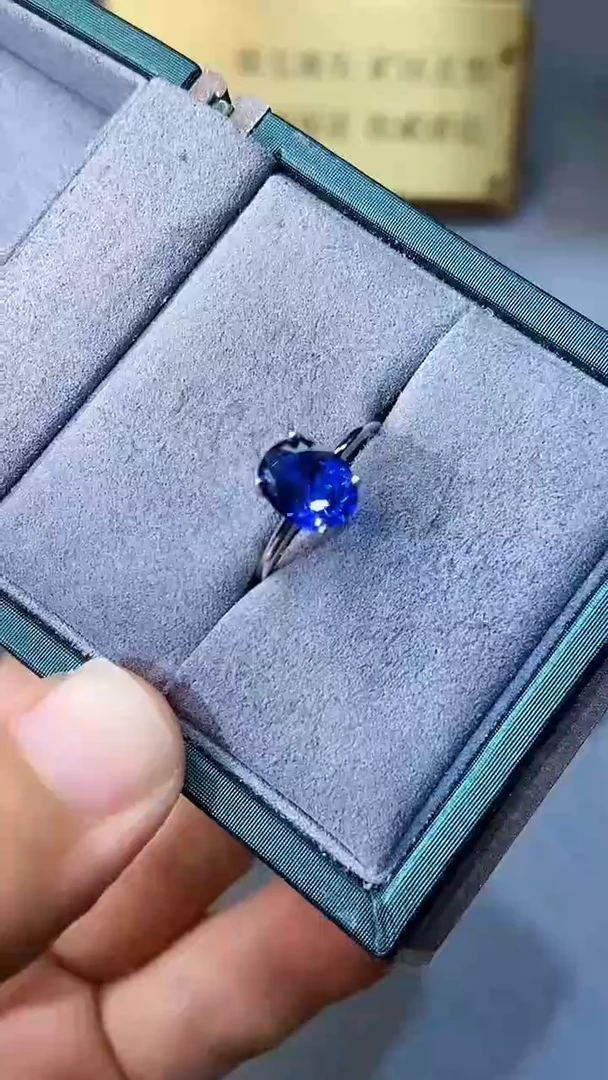 【闪购商品】蓝宝石戒指银S925镶嵌3544
