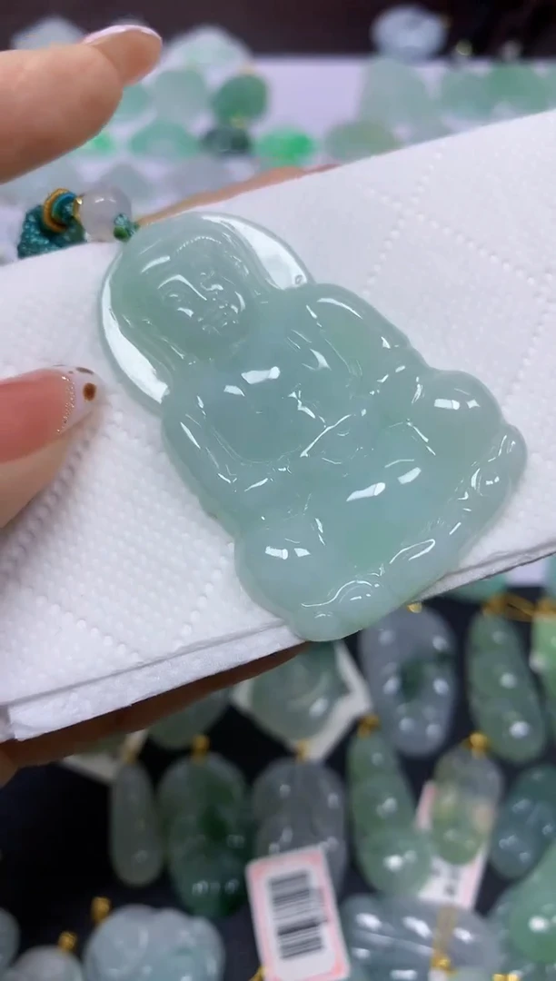 颈饰未镶嵌翡翠天然翡翠A货