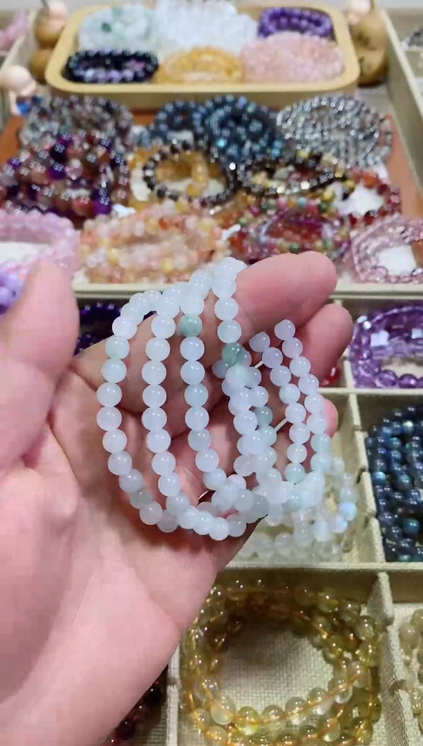 【闪购商品】水晶手链未镶嵌天山翠玉6m+（多样性发其一）