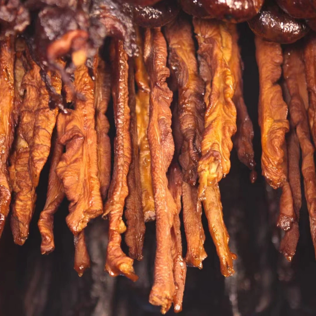 【肥肠】湖南特产柴火烟熏腊猪大肠现称