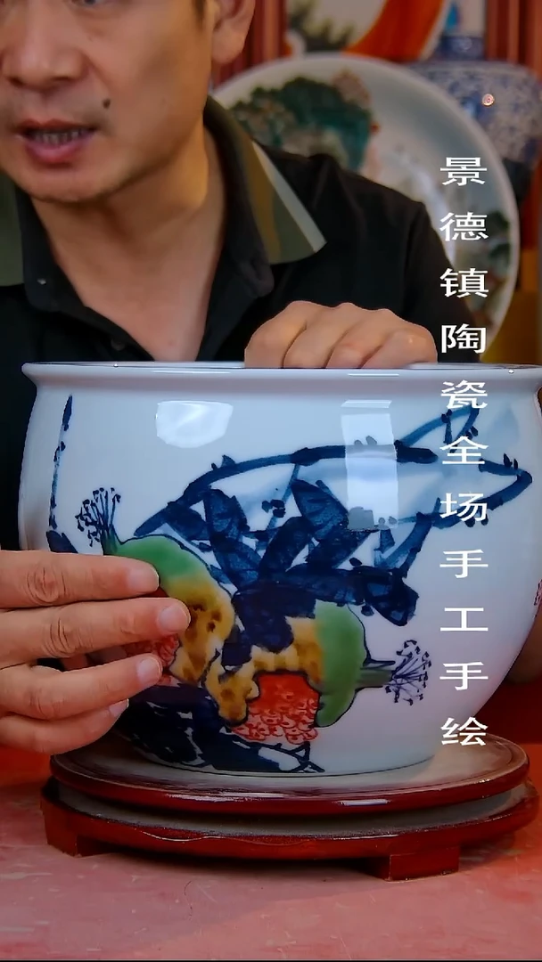 摆件景德镇陶瓷 全场手工手绘