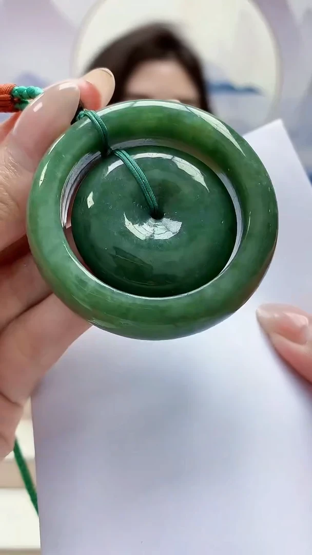 未镶嵌定制翡翠4829MM-毛货挂件81