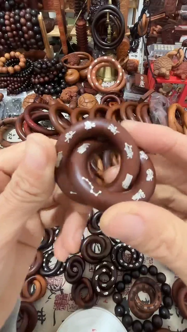 枣木乾坤老枣木25圈口湘银一物一拍