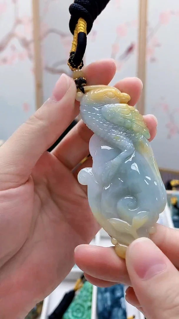 未镶嵌定制翡翠5060lr-毛货挂件50