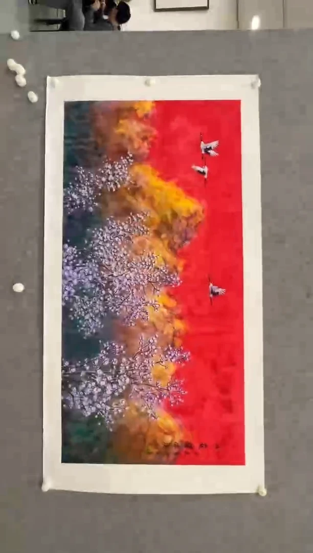 国画王忠权-8平尺-国画作品-金