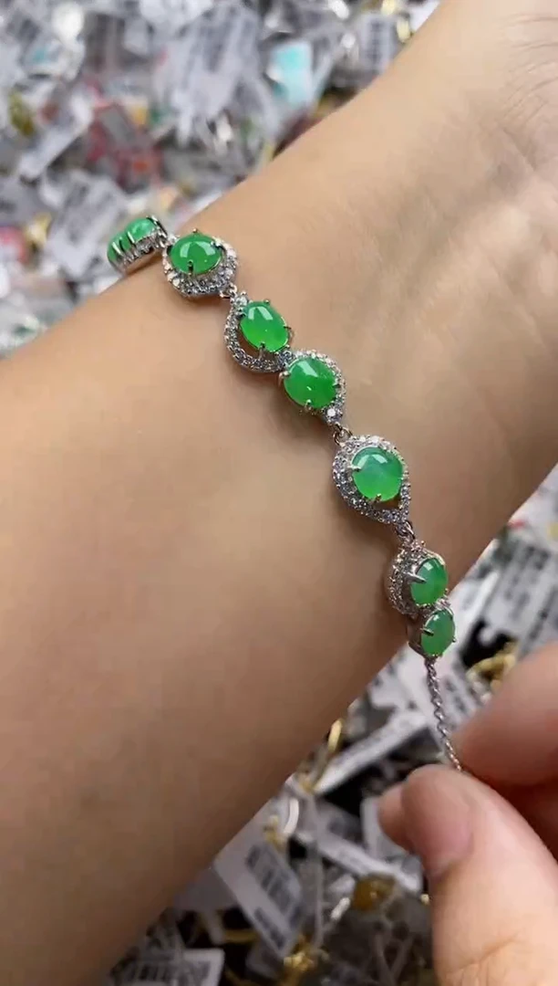 翡翠戒指银S925镶嵌222222   4