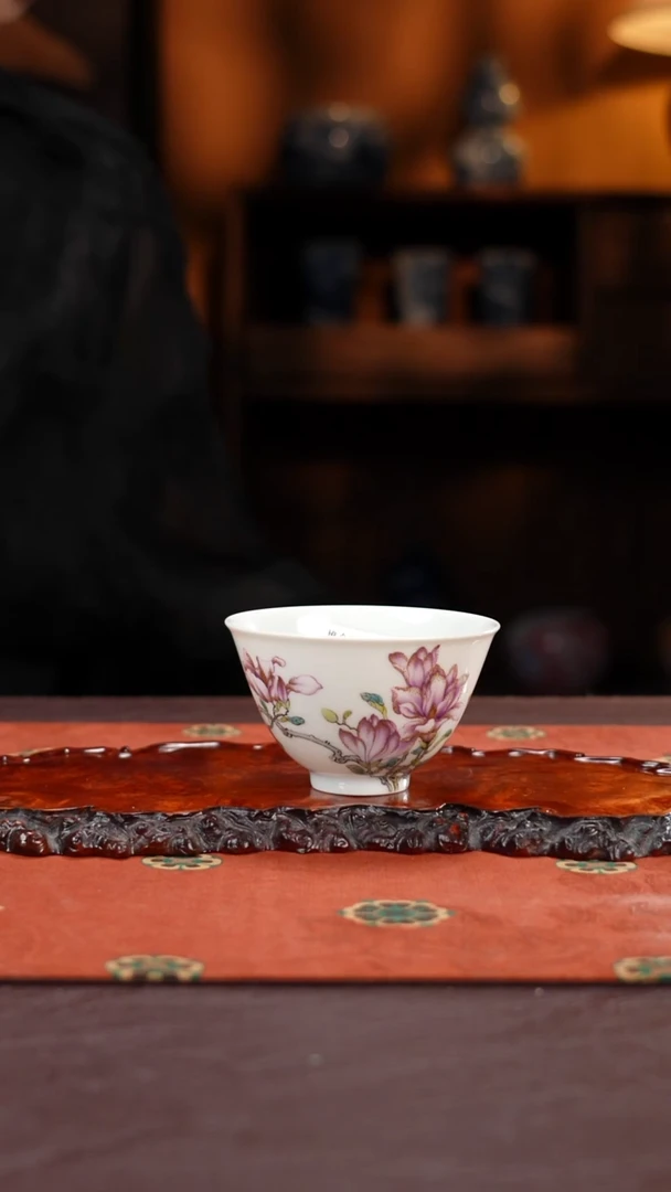 溢珍堂堆金玉兰花杯