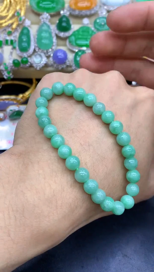 未镶嵌手串翡翠94-中国好珍宝