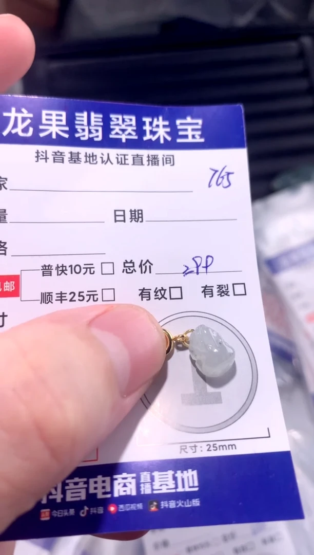 颈饰未镶嵌翡翠冰胶貔貅765