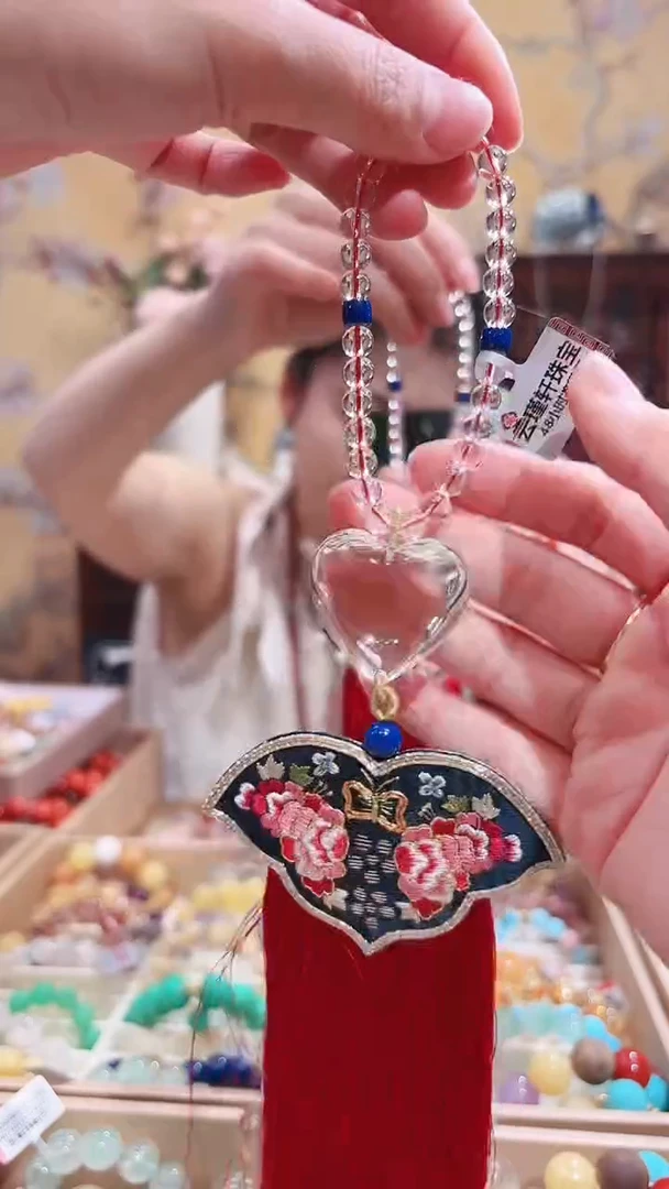 未镶嵌车挂水晶爱心车挂