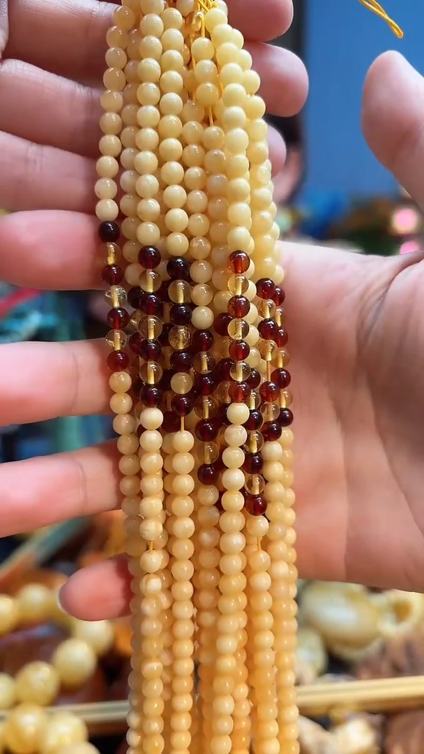 琥珀颈饰未镶嵌项链（多样性发其一）