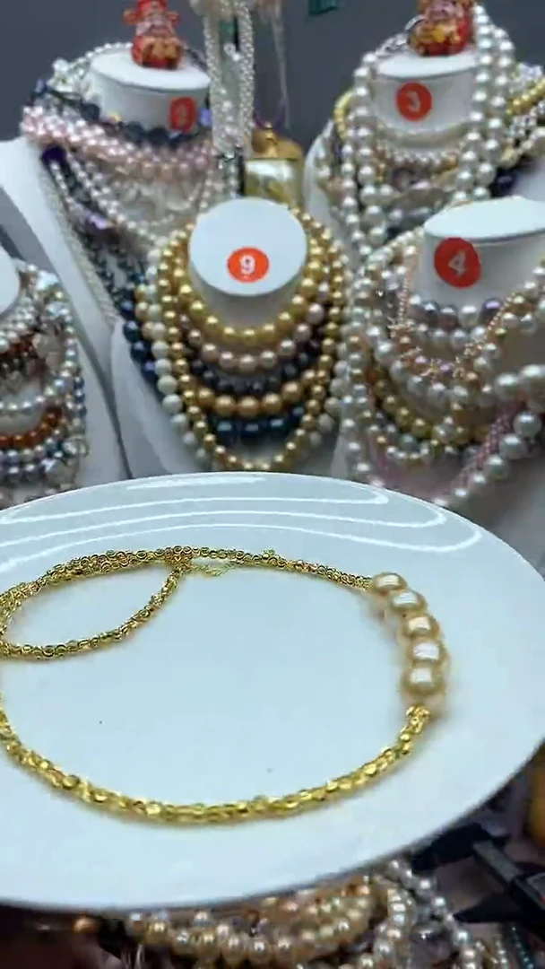 淡水珍珠未镶嵌颈饰1