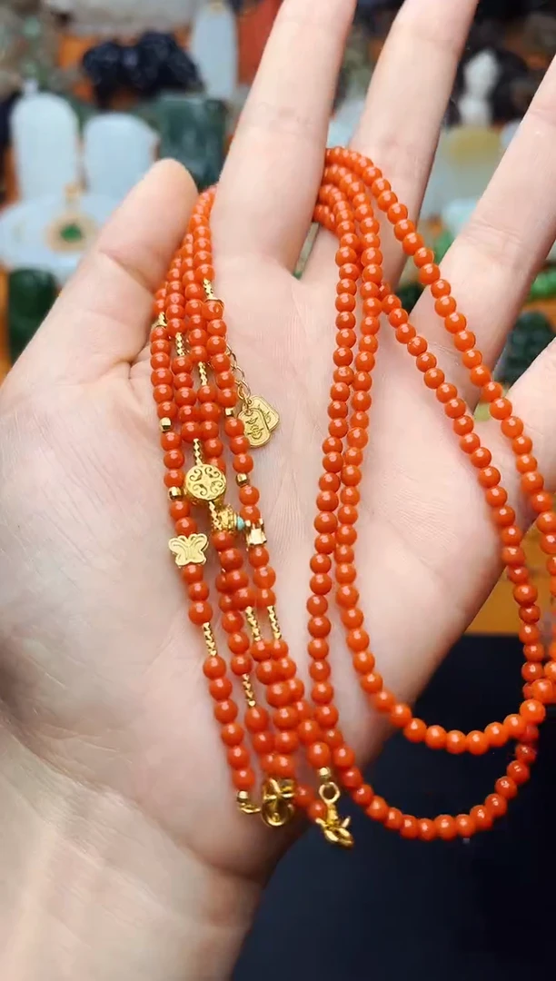 【闪购商品】南红玛瑙颈饰未镶嵌项链多样性拍一发一