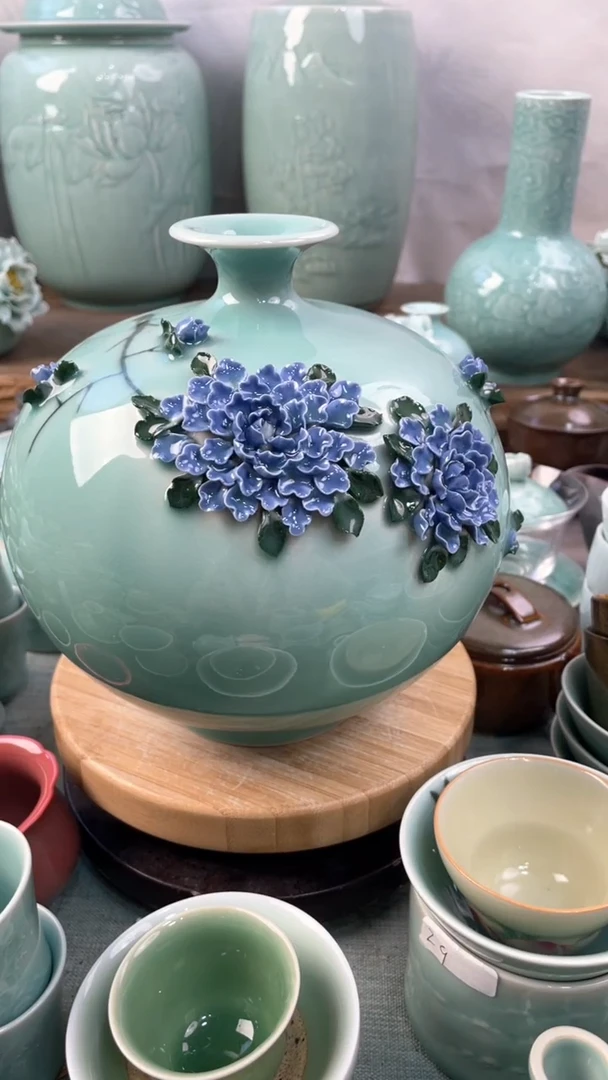 【闪购商品】纯手工 特价 微瑕 慧仙青瓷