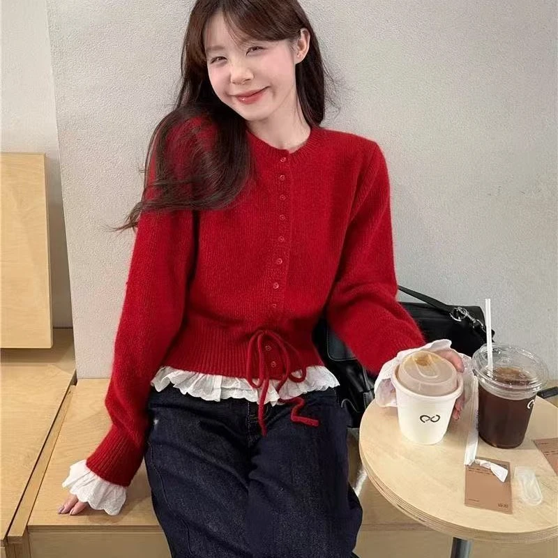 9869针织衫毛衣女秋冬季甜美风设计感