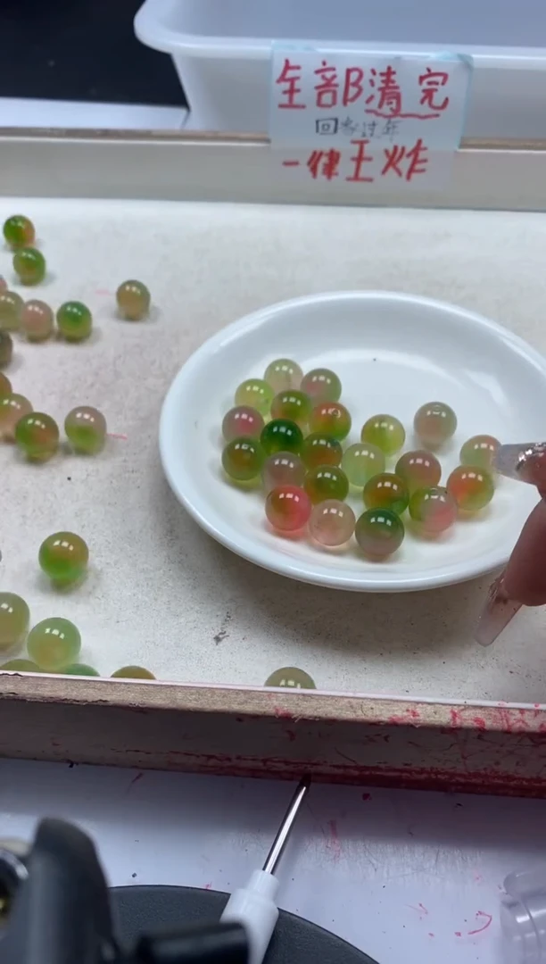 【闪购商品】玛瑙/玉髓颈饰未镶嵌w831水蜜桃12mm*10颗