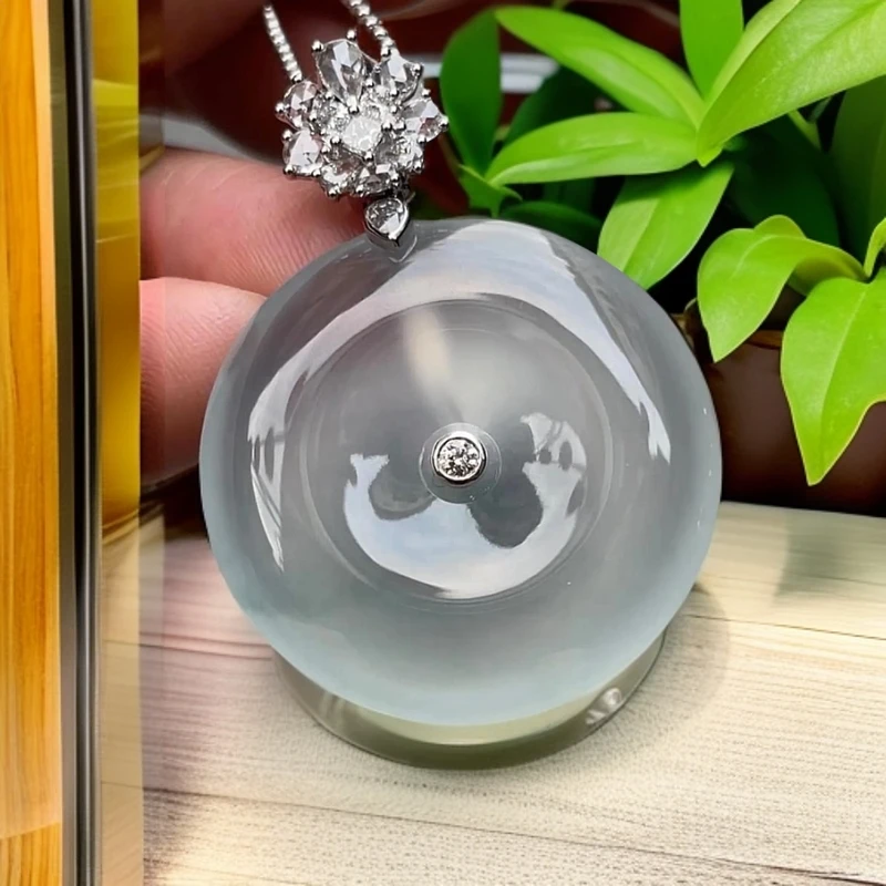 天然缅甸翡翠A货平安扣、有如意福豆貔貅财神葫芦观音度母戒面珠串