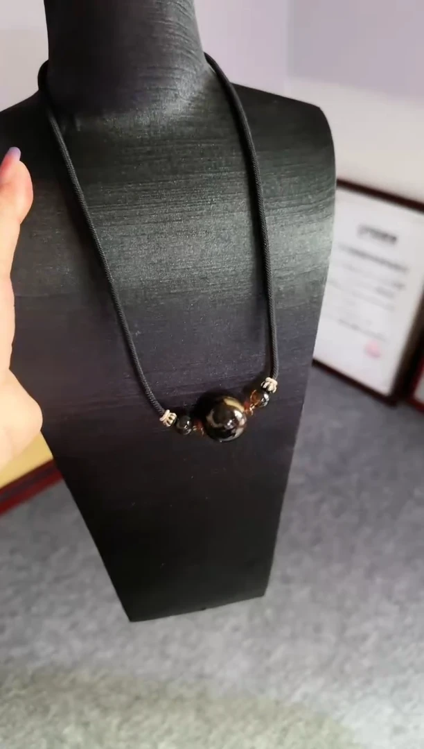 未镶嵌颈饰琥珀21mm缅甸琥珀翁珀药珀吊坠#10