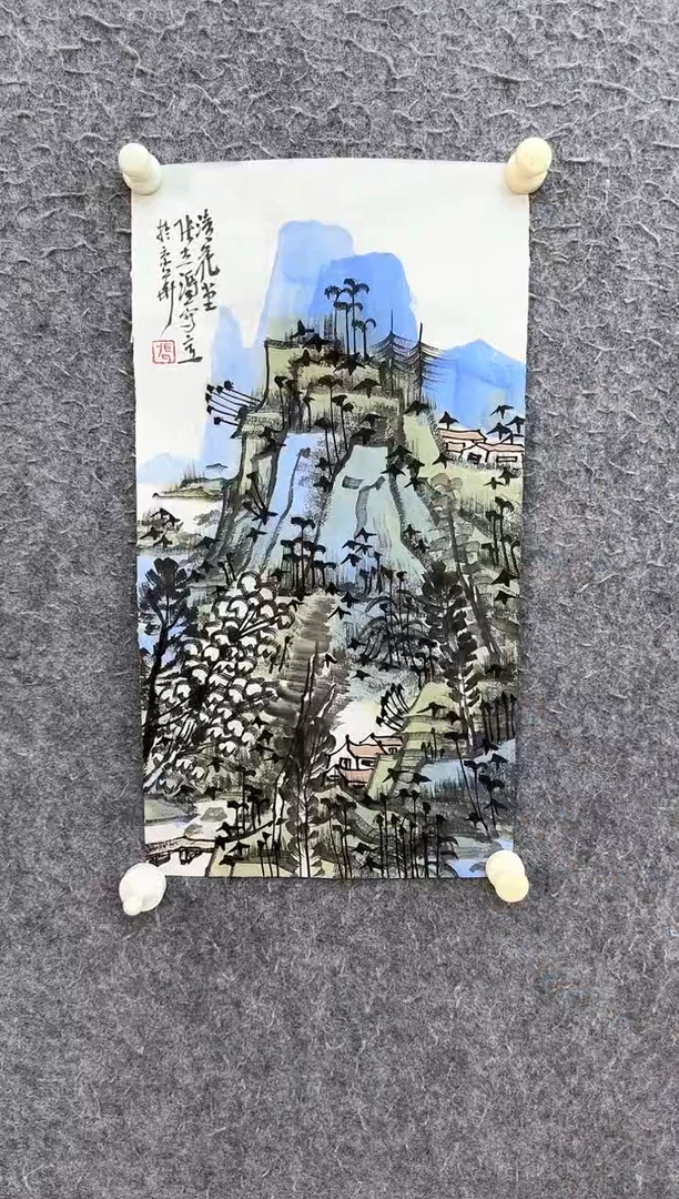 国画ST-ZLT老师山水作品