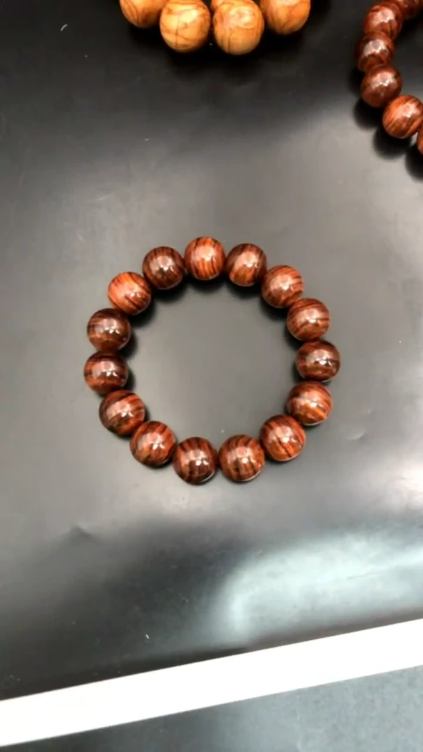 手串/手链黄花梨/降香黄檀海黄野油1.5虎皮纹开播福利