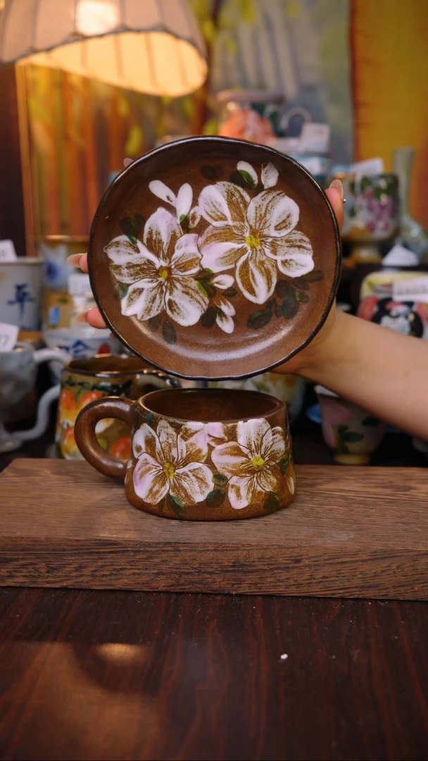 摆件泥垚手作 景德镇手工手绘器物