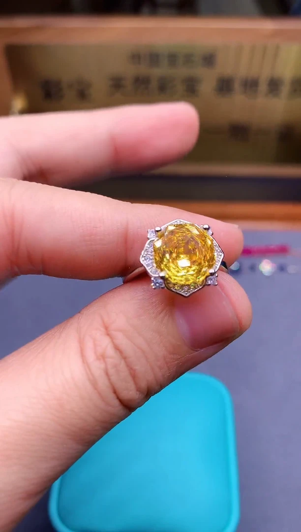 【闪购商品】蓝宝石戒指银S925镶嵌........