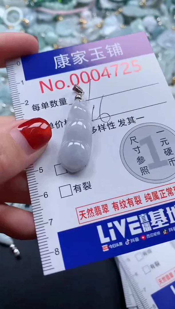 翡翠未镶嵌吊坠(不含链)4725