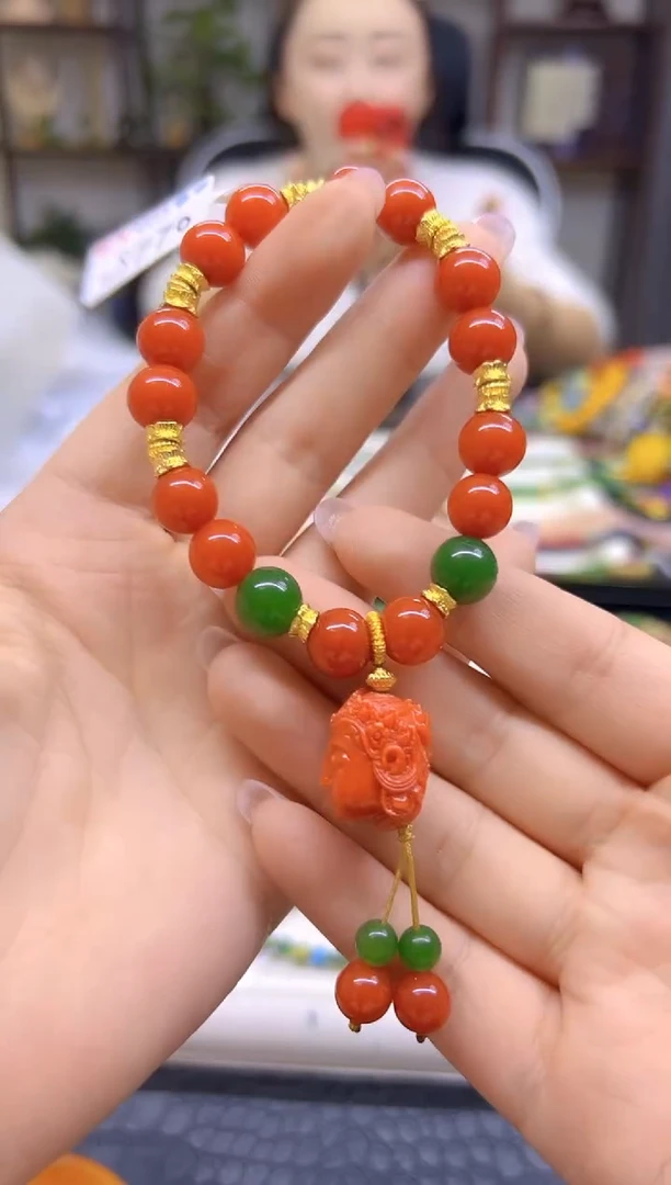 未镶嵌手链南红玛瑙DIY款S770
