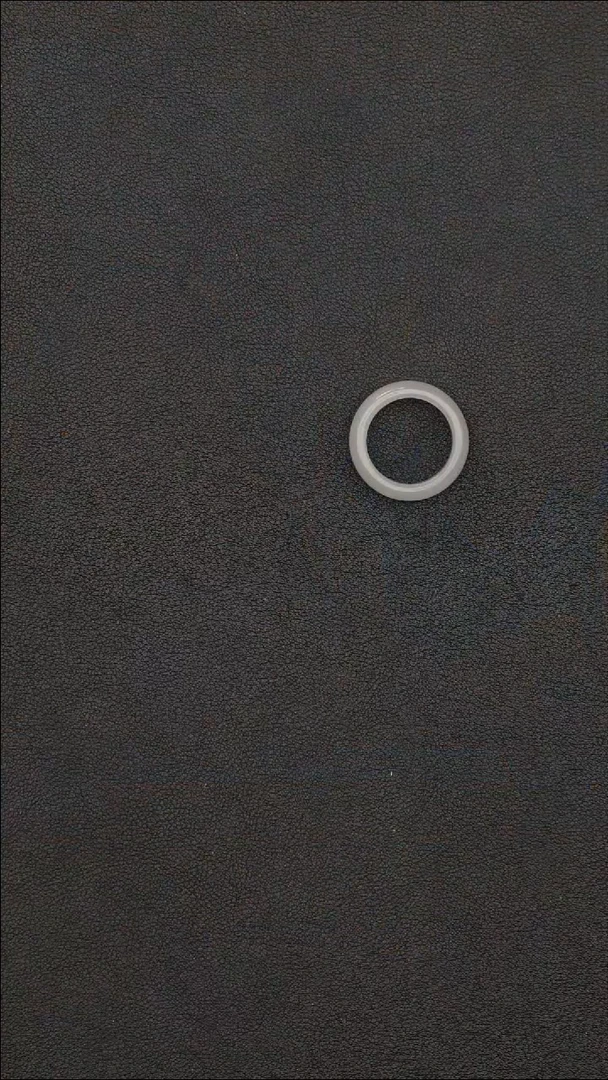 和田玉戒圈未镶嵌QSY018和田玉白冰料戒圈