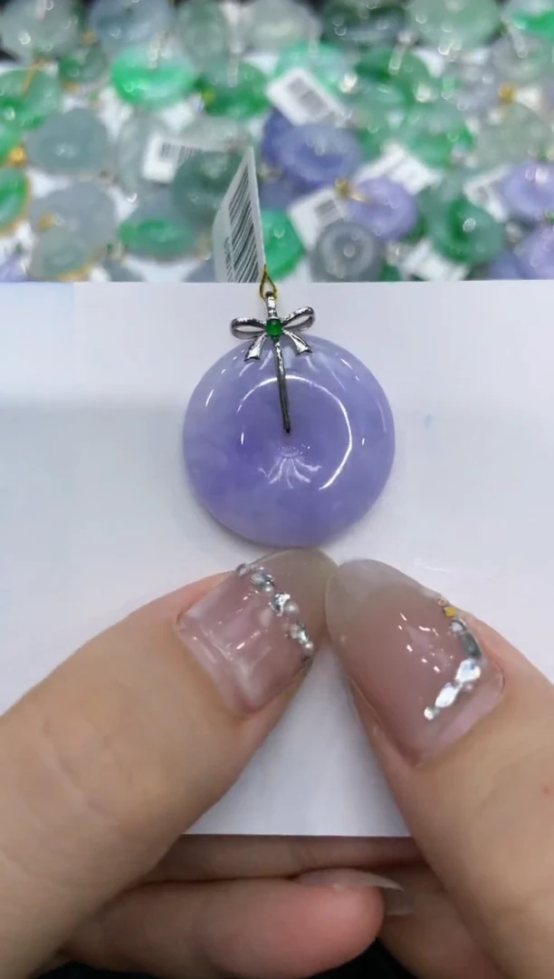 【闪购商品】翡翠颈饰18K金镶嵌222222222