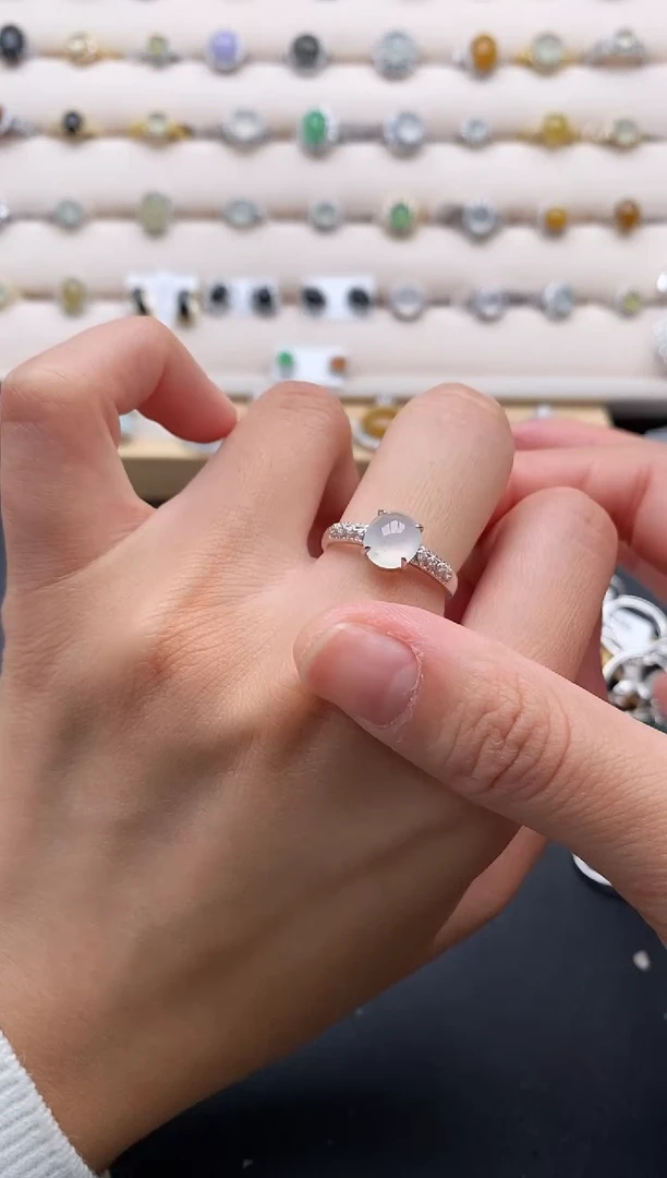 银S925镶嵌戒指翡翠11111111+1