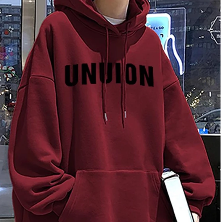 小众设计感oversize美式高街潮牌连帽卫衣男士秋冬季复古上衣外套
