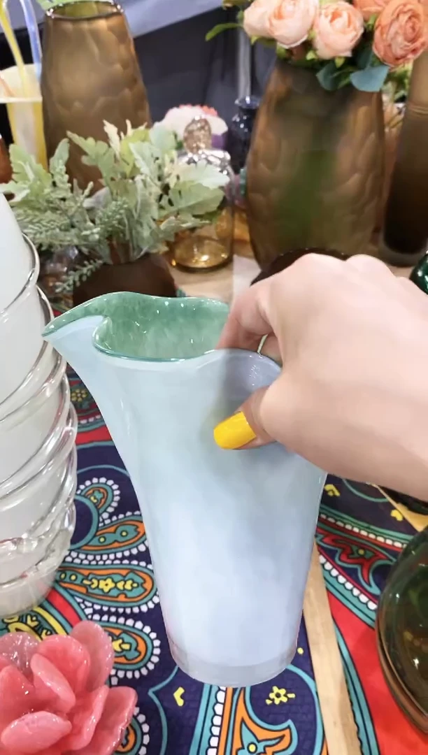 慕忆家手作琉璃花瓶瑕