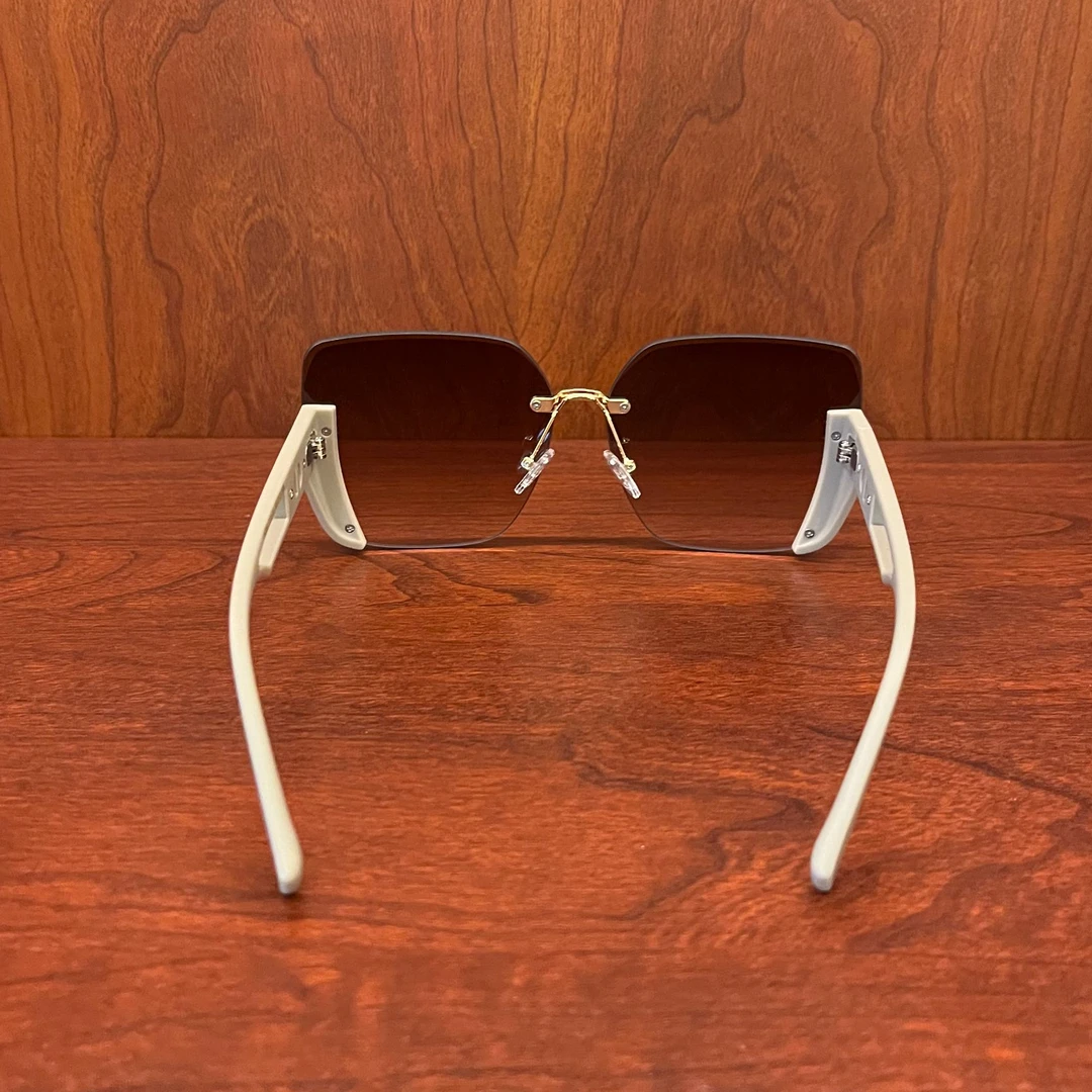 【帝豪9706卡其灰色】欧美高端2024女神时尚百搭眼镜