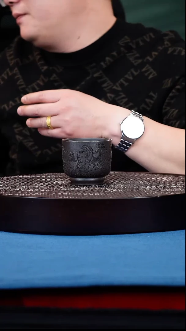 茶杯紫砂宜兴原矿紫砂