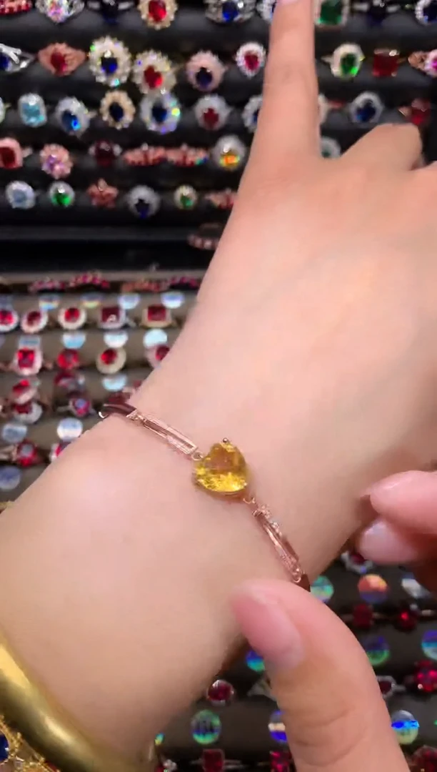 【闪购商品】水晶手链银S925镶嵌玫瑰金