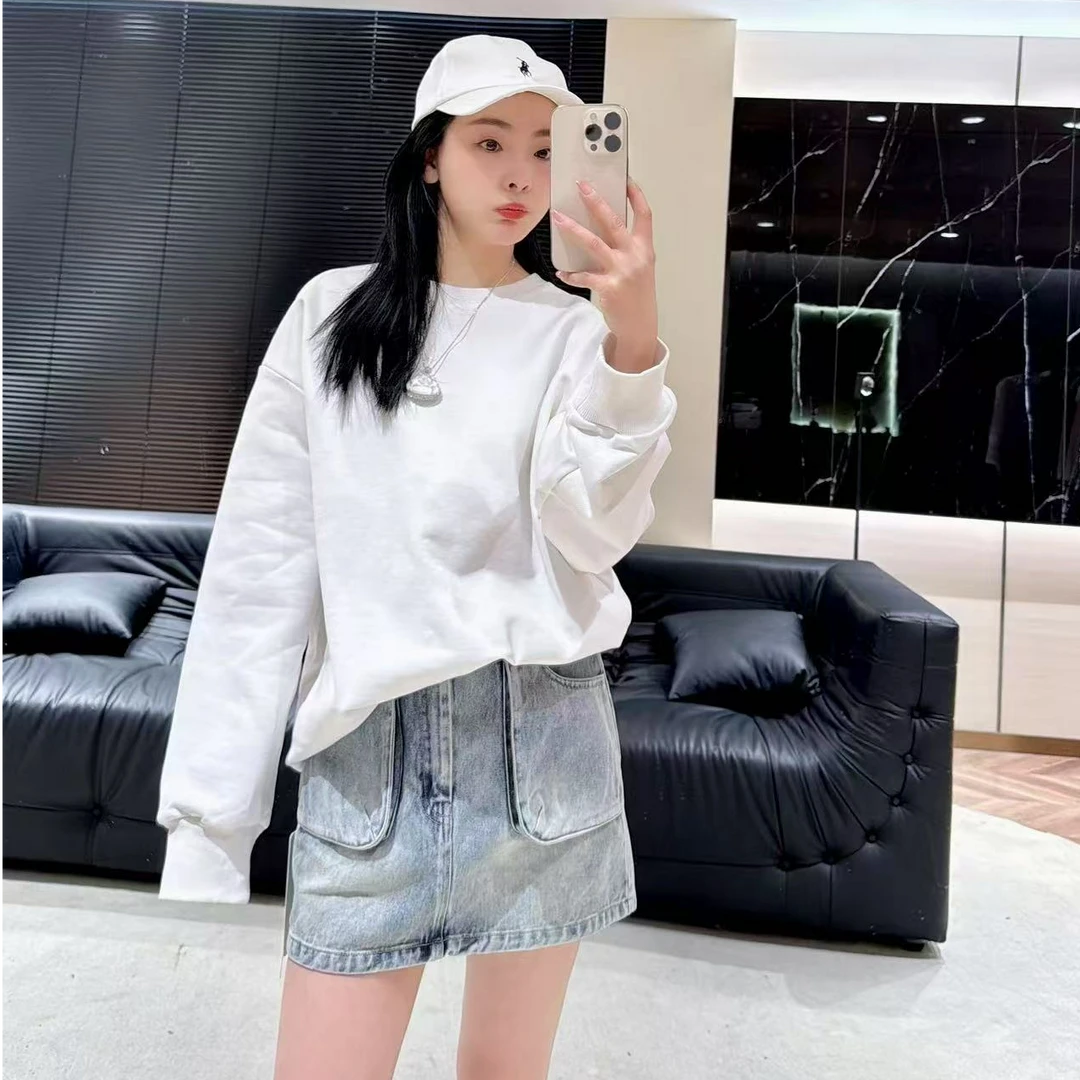2025春季新款松弛慵懒风时尚套装小众设计感宽松显瘦卫衣加半裙女
