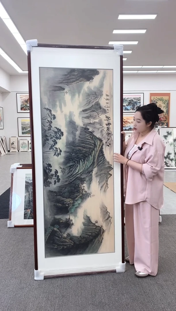 国画江山如此多娇 219*88