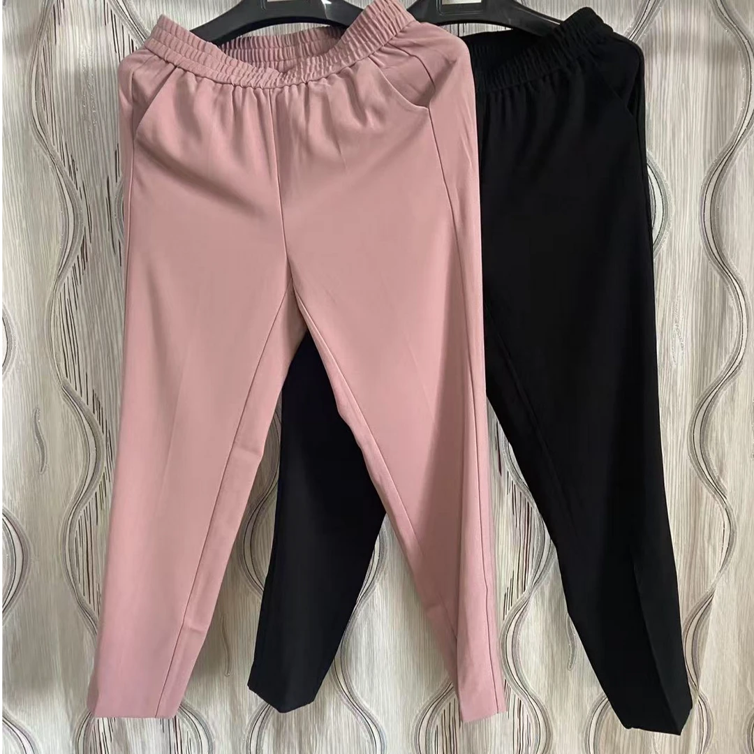 胖人坊大码女装九分小西裤923  衣长95