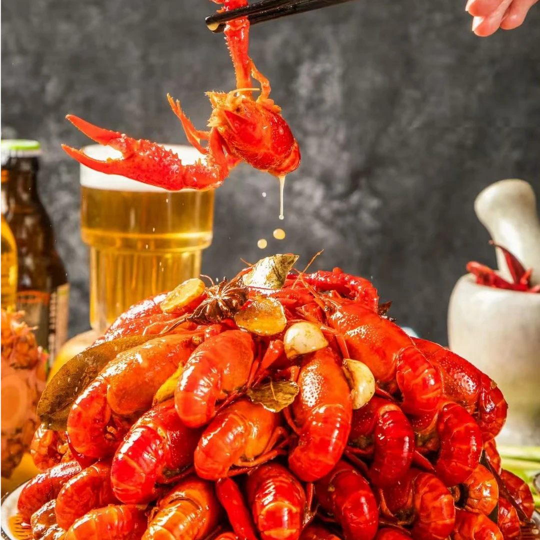 【即食】秘制小龙虾到手50只左右顺丰上门3斤左右小龙虾同城蒜蓉小龙虾