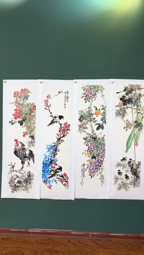 国画周建真老师绘画作品4-20