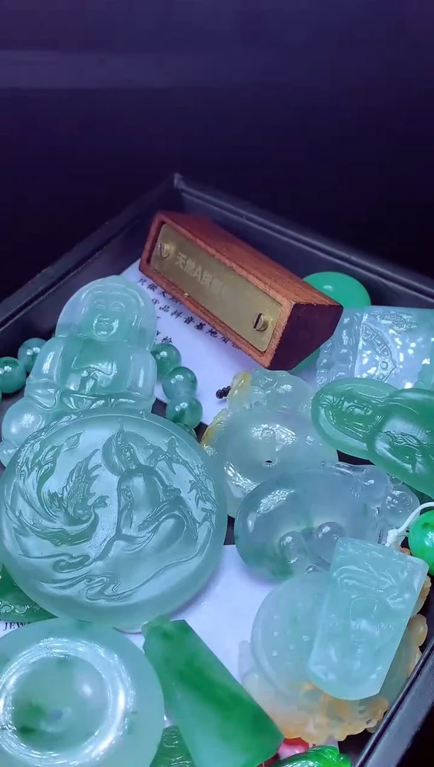 未镶嵌定制翡翠袁*#翡翠毛货定制