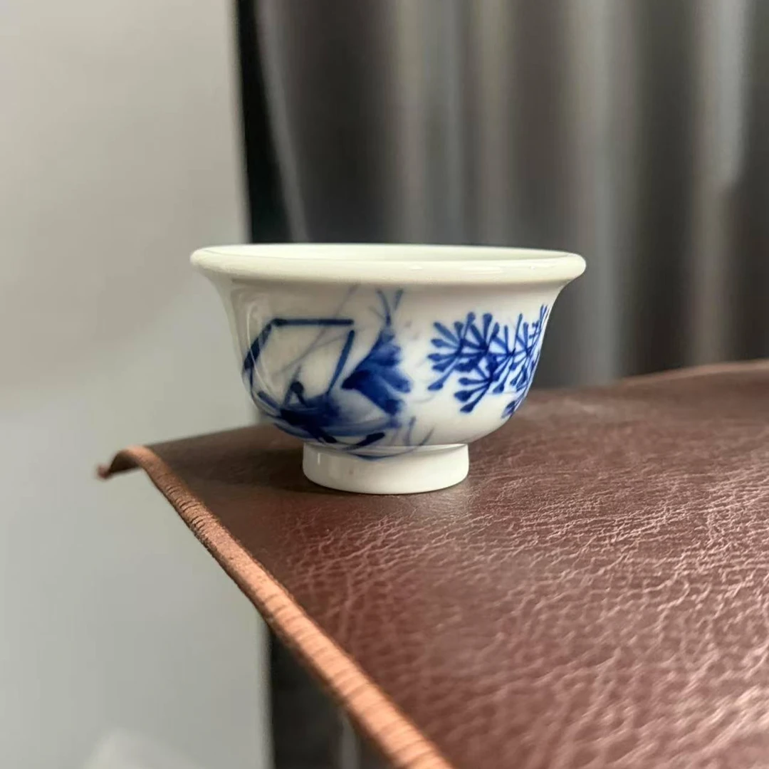 柴窑微瑕福利虾小小压手杯