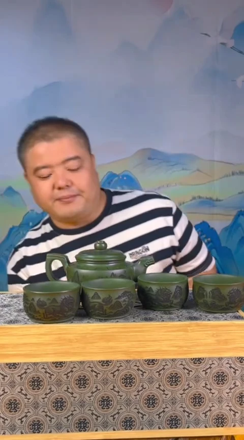 摆件景德镇陶瓷青花摆件57