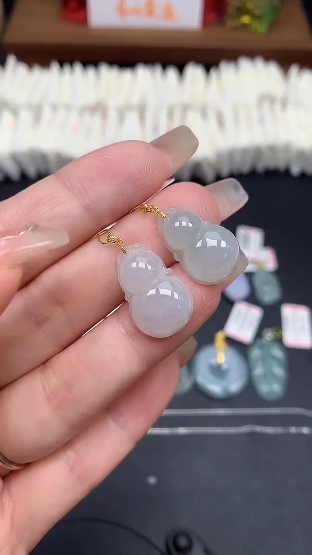 【闪购商品】翡翠吊坠(不含链)18K金镶嵌MS160430（多样性发一件）